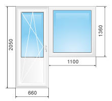 металлопластиковые комплекты окна и двери